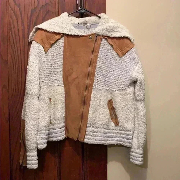 Free People Oatmeal Counting Sheep Jacket - Picture 4 of 8